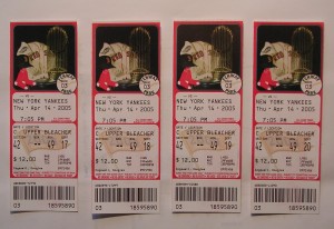 Red Sox/Yankees tickets