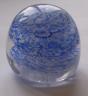 Blue and white paperweight